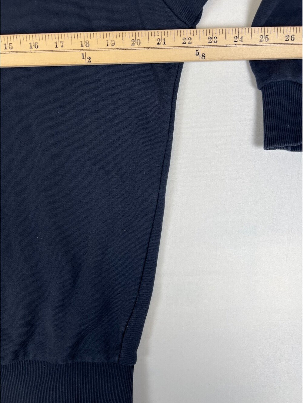 Diesel Men's M Blue Logo Patch Long Sleeve Crewneck Sweatshirt - Picture 10 of 11